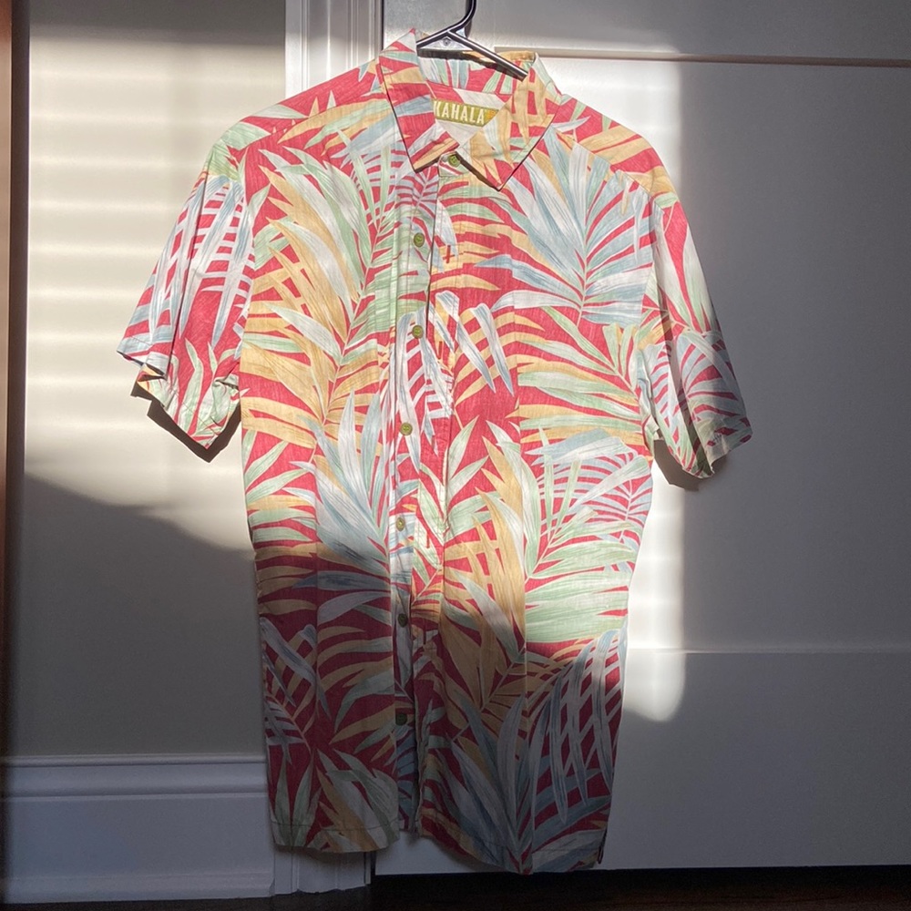 Kahala Handcrafted Pink Hawaiian Shirt FREE SHIPPING